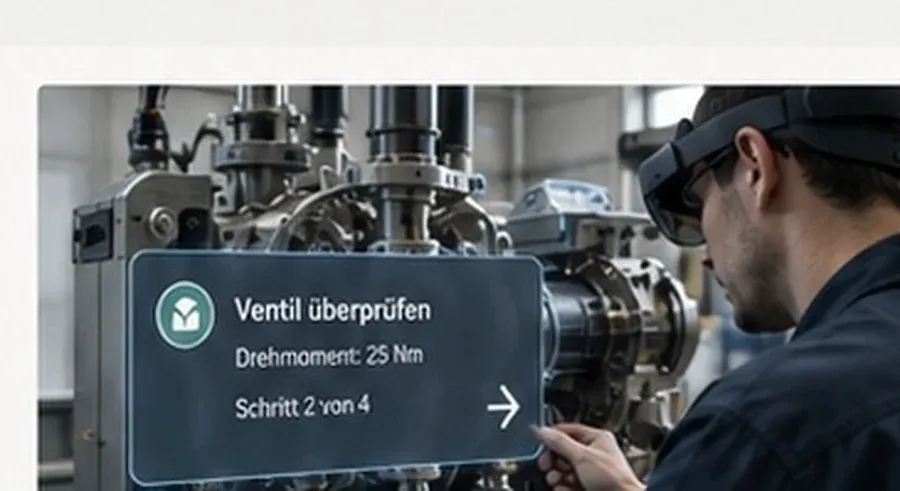 Illustrative Mixed-Reality-Unterstützung bei einer technischen Wartung